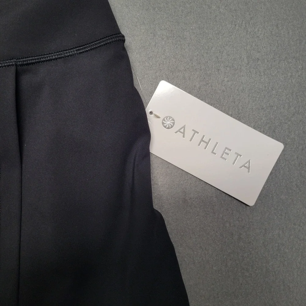 NWT Athleta Crosscourt Skort Black Swiftlite Athletic Tennis Golf Skirt Womens L - Picture 4 of 10